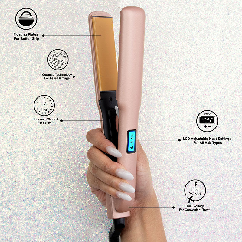 1.25 Inch Original Digital Ceramic Hairstyling Iron - Rose Gold, , large image number null